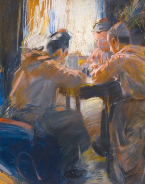 The Card Players by Akseli Gallen-Kallela Oil Painting
