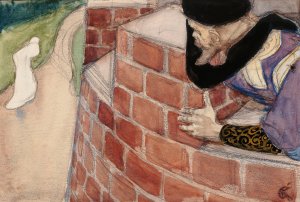 The Castle Lord Spying On His Daughter by Akseli Gallen-Kallela Oil Painting