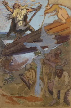 The Departure Of VainamOinen by Akseli Gallen-Kallela Oil Painting