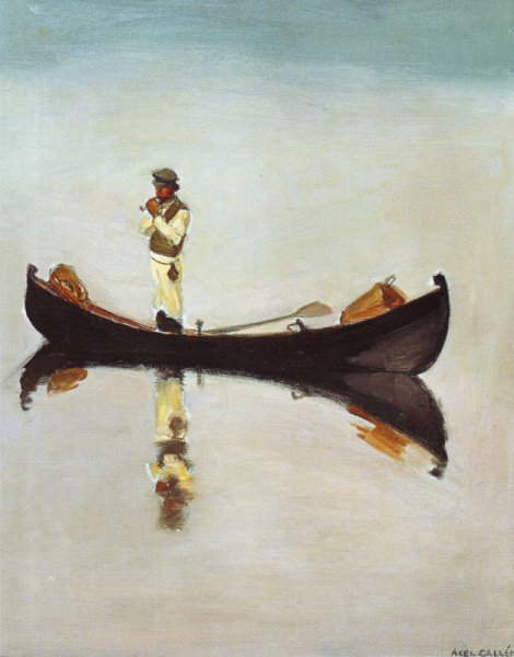 The Fisherman by Akseli Gallen-Kallela - Hand-Painted Oil Painting Reproduction