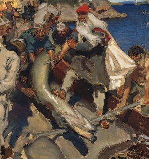 The Giant Pike by Akseli Gallen-Kallela Oil Painting