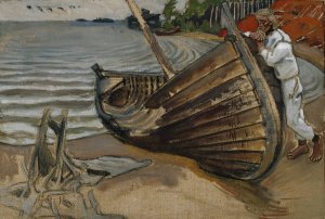 The Lamenting Boat by Akseli Gallen-Kallela Oil Painting