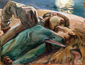 The Lovers Oil painting by Akseli Gallen-Kallela