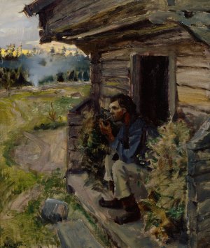 Tranquil Evening by Akseli Gallen-Kallela Oil Painting