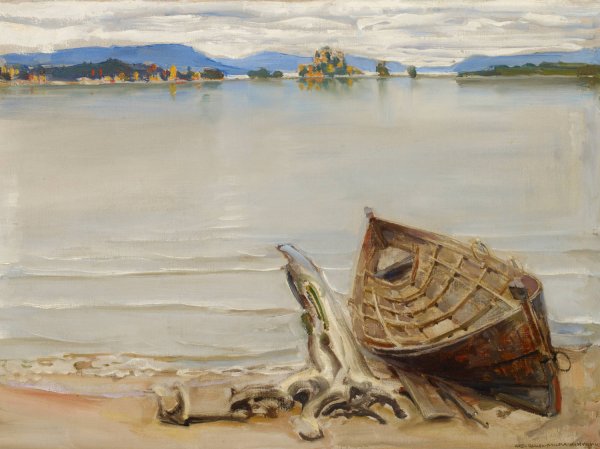 Venevanhus  by Akseli Gallen-Kallela - Hand-Painted Oil Painting Reproduction