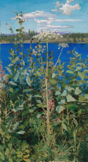 Wild Angelica Oil painting by Akseli Gallen-Kallela
