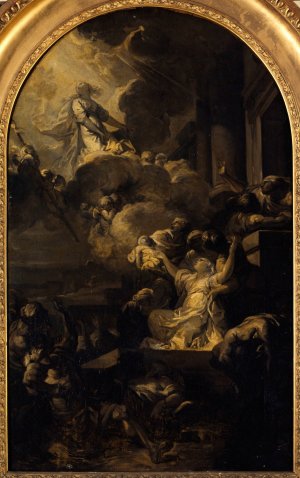Le miracle des Ardents by Albert Alexandre Lenoir Oil Painting