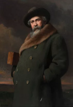 Portrait d'Adrien Demont by Albert Alphonse Dawant Oil Painting