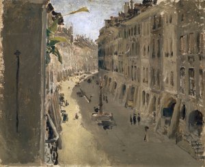 The Gerechtigkeitsgasse In Bern by Albert Anker Oil Painting
