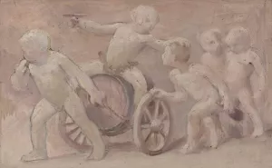 Boissons by Albert Aublet Oil Painting