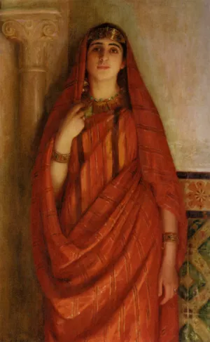 Jeune Tunisienne painting by Albert Aublet