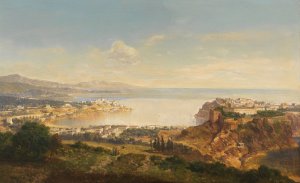 Monaco by Albert August Zimmermann Oil Painting