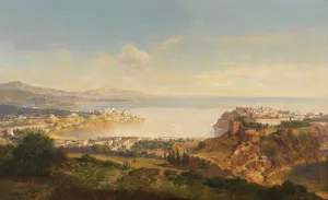 Monaco by Albert August Zimmermann Oil Painting