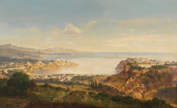 Main Product Photo of Monaco  Painting by Albert August Zimmermann