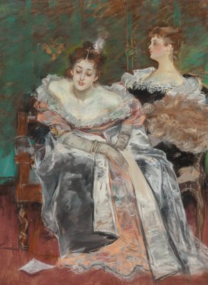 An Indiscretion by Albert Beck Wenzell Oil Painting