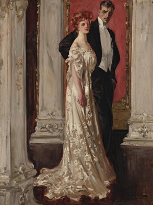 The Couple by Albert Beck Wenzell Oil Painting