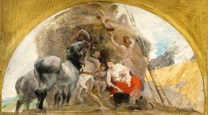 L'Ete, ou le milieu de la vie by Albert Besnard Oil Painting