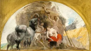L'Ete, ou le milieu de la vie Oil painting by Albert Besnard