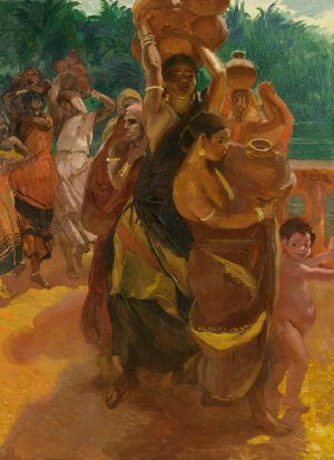 Sur le Pont de Trichinopoly by Albert Besnard Oil Painting