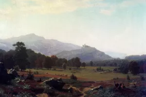 Autumn in the Conway Meadows Looking towards Mount Washington, New Hampshire by Albert Bierstadt - Oil Painting Reproduction