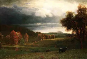 Autumn Landscape: The Catskills by Albert Bierstadt - Oil Painting Reproduction