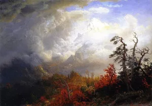 Autumn Landscape by Albert Bierstadt Oil Painting