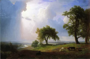 California Spring by Albert Bierstadt - Oil Painting Reproduction