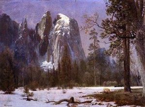 Cathedral Rocks, Yosemite Valley, Winter