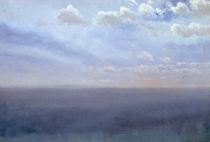 Cloud Study with Sea and Sky by Albert Bierstadt Oil Painting