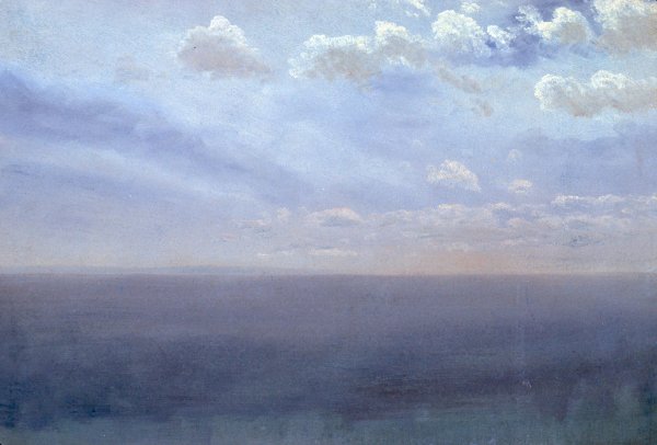 Main Product Photo of Cloud Study with Sea and Sky  Painting by Albert Bierstadt