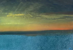 Cloud Study with Sunset by Albert Bierstadt Oil Painting