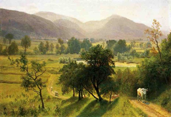 Main Product Photo of Conway Valley, New Hampshire Painting by Albert Bierstadt