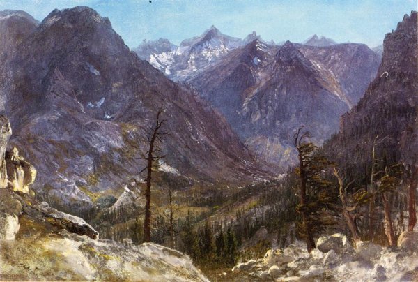 Main Product Photo of Estes Park, Colorado Painting by Albert Bierstadt