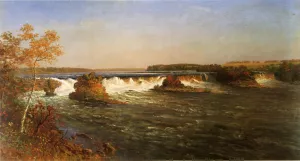 Falls of Saint Anthony by Albert Bierstadt Oil Painting