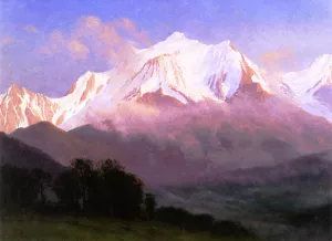 Grand Tetons by Albert Bierstadt - Oil Painting Reproduction