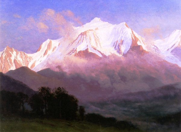 Main Product Photo of Grand Tetons Painting by Albert Bierstadt