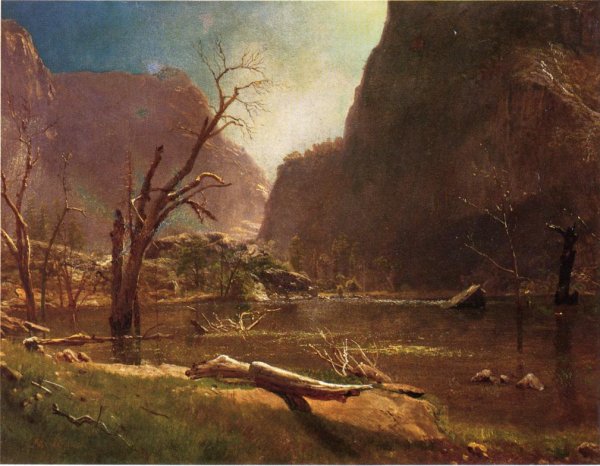 Main Product Photo of Hatch-Hatchy Valley, California Painting by Albert Bierstadt