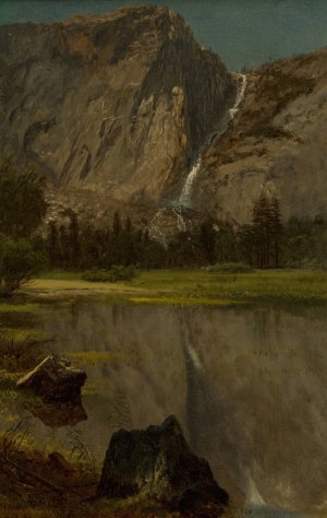 Hetch Hetchy Falls,California by Albert Bierstadt Oil Painting
