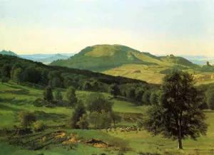 Hill and Dale by Albert Bierstadt - Oil Painting Reproduction