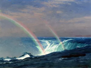 Home of the Rainbow, Horseshoe Falls, Niagara by Albert Bierstadt Oil Painting