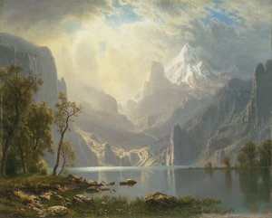 In the Sierras by Albert Bierstadt Oil Painting