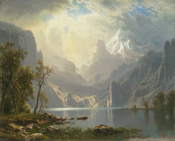 Main Product Photo of In the Sierras  Painting by Albert Bierstadt