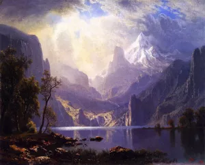 In the Sierras painting by Albert Bierstadt