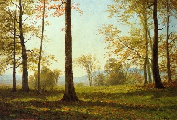 Main Product Photo of In The Yosemite Valley Painting by Albert Bierstadt