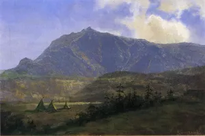 Indian Encampment by Albert Bierstadt - Oil Painting Reproduction