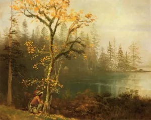 Indian Scout by Albert Bierstadt - Oil Painting Reproduction