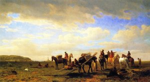 Indians Traveling Near Fort Laramie