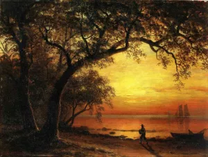 Island of New Providence Oil painting by Albert Bierstadt