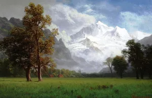 Jungfrau painting by Albert Bierstadt