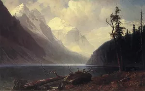 Lake Louise by Albert Bierstadt - Oil Painting Reproduction